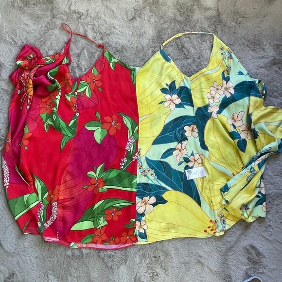 Farm Rio‎ Women's Pietra Mini Wrap Dress Size M Multicolor Vibrant Summer Beach - Picture 7 of 12